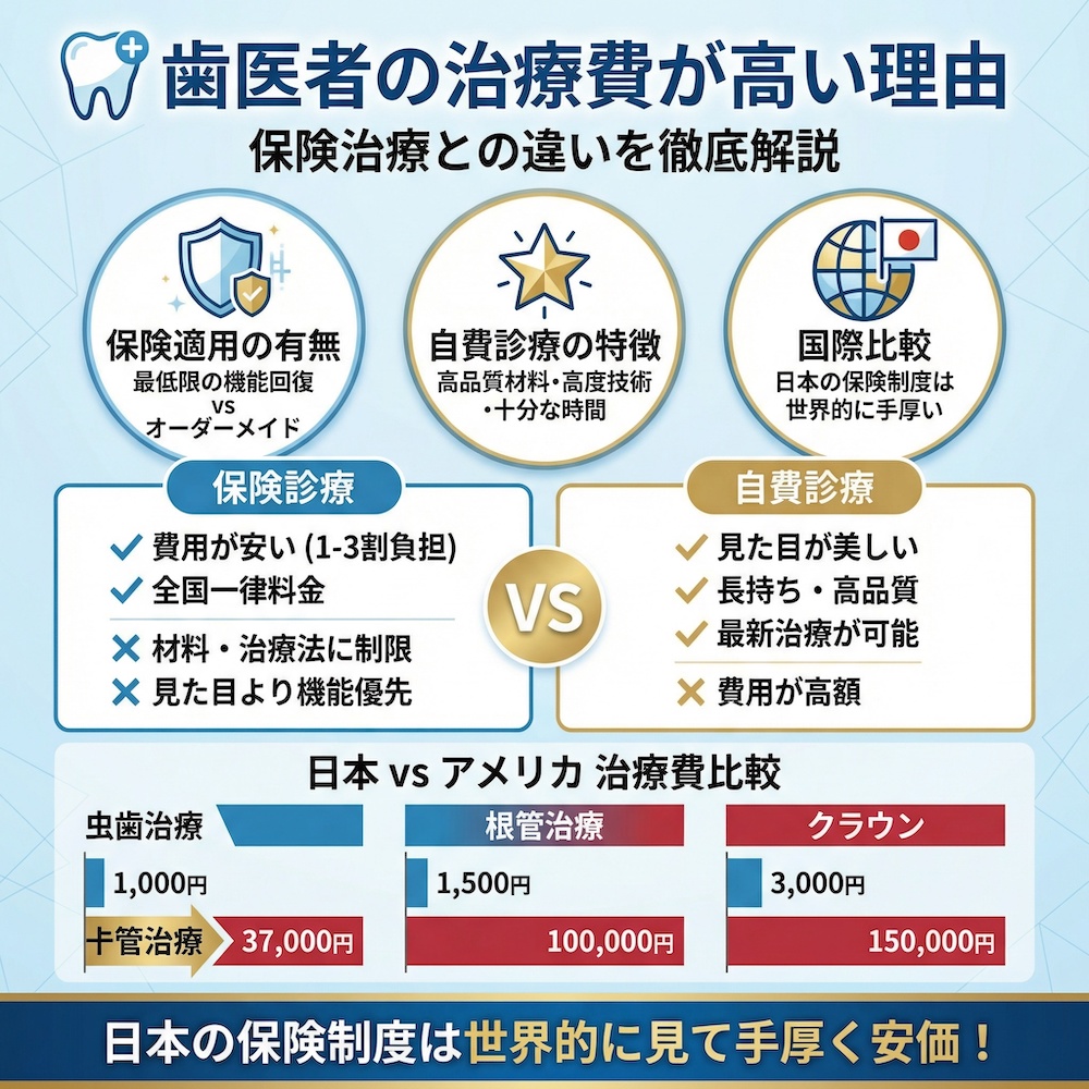 歯医者の治療費が高い理由