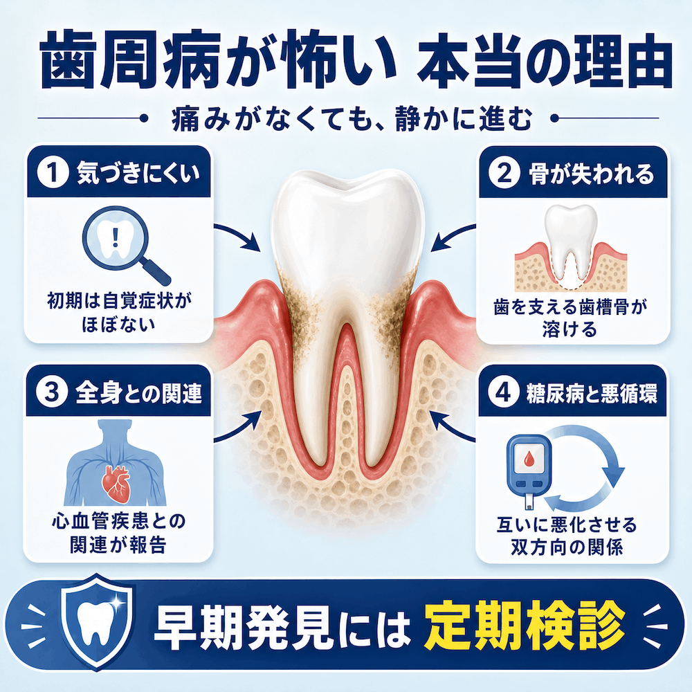 歯周病が怖い 本当の理由